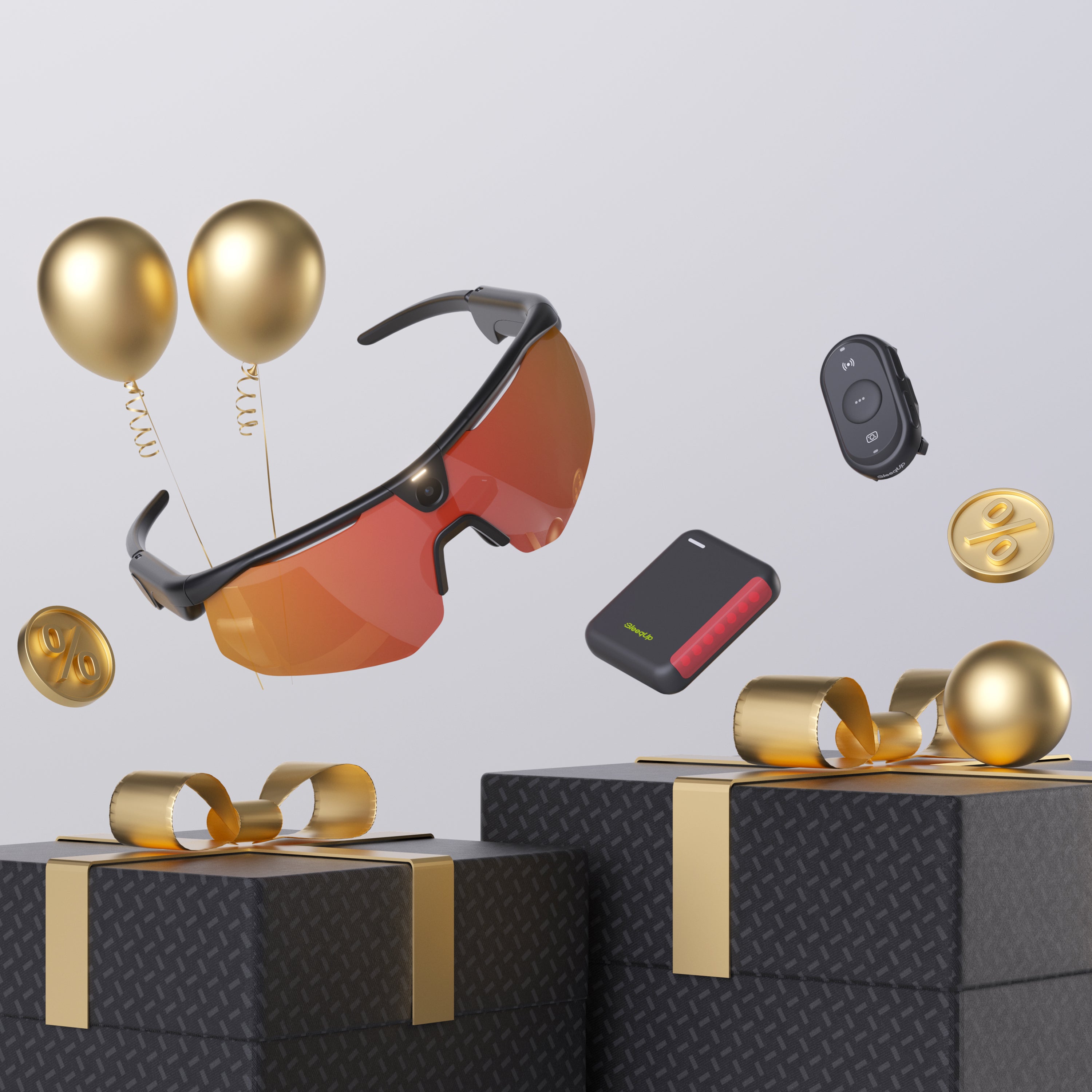 BleeqUp Ranger AI Lunettes Caméra de Sport – Pack Essentiel