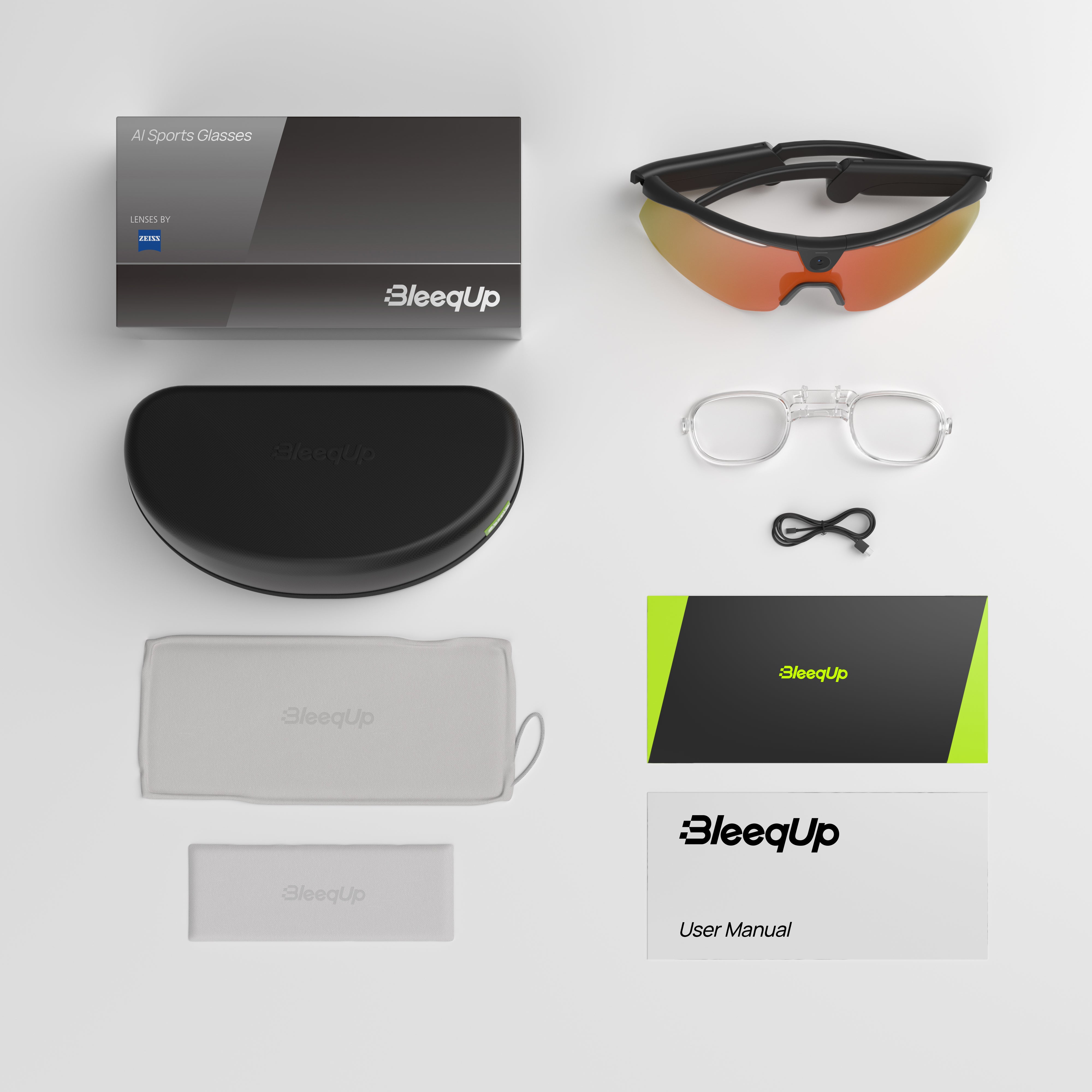 BleeqUp Ranger AI Sports Camera Glasses