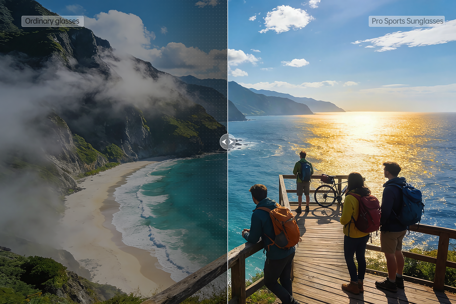 BleeqUp Ranger AI Sports Camera Glasses - Lenses by Zeiss